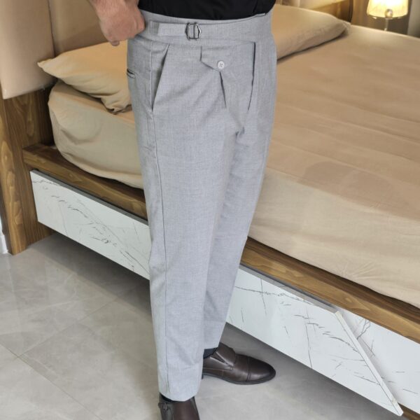 Ash Single buckle gurkha pants