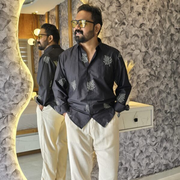 Black Premium embroidery Shirts