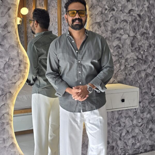 Premium Linen Blend Regular Fit Shirt