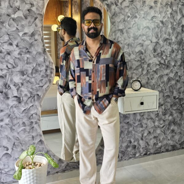 Premium relaxed fit viscose shirt