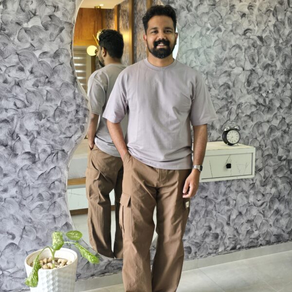 Grey basic dropshoulder tees