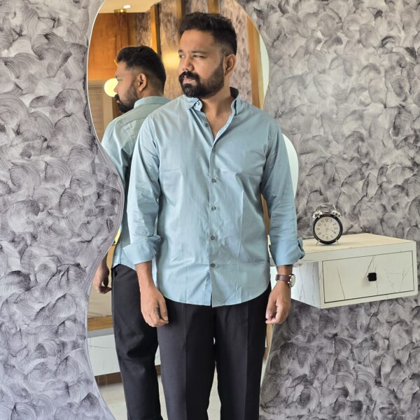 Teal Green Premium Satin Shirt