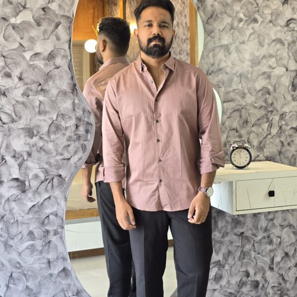 Dusty Pink Premium Satin Shirt